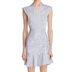 Lucy Paris striped ruched dress